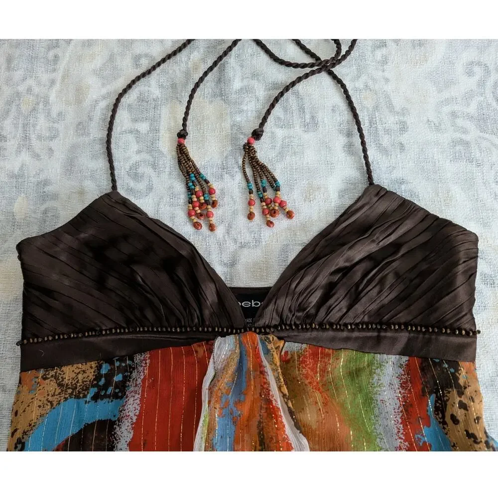 Bebe Y2k Vintage Silk Tank Top - Picture 16 of 16